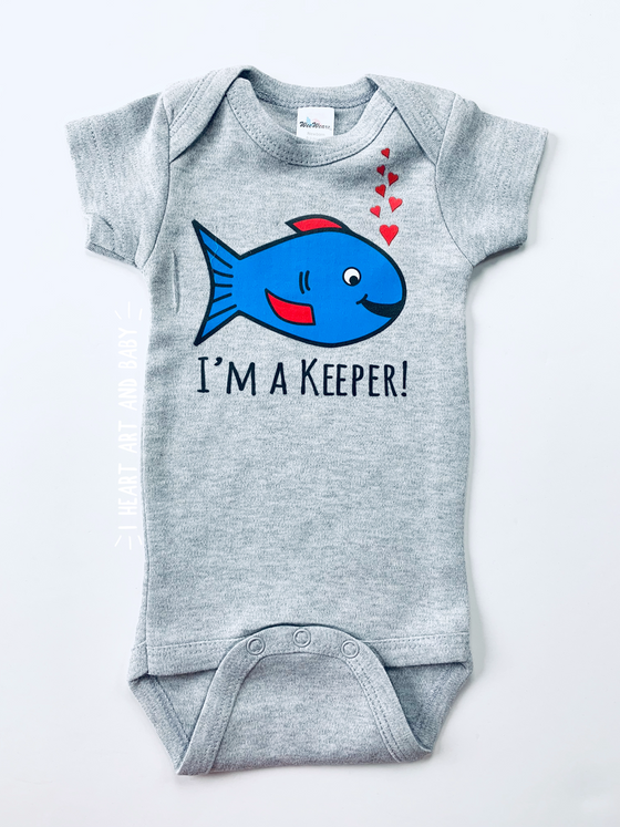 I'm a Keeper, Fishing Buddy, Fisherman's Baby Outfit