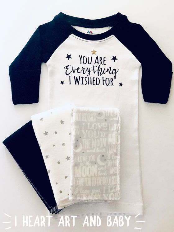 You Are Everything I Wished For, Gender Neutral Baby Outfit, Baby Gift Set