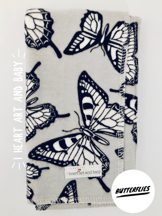Butterflies Burp Cloth
