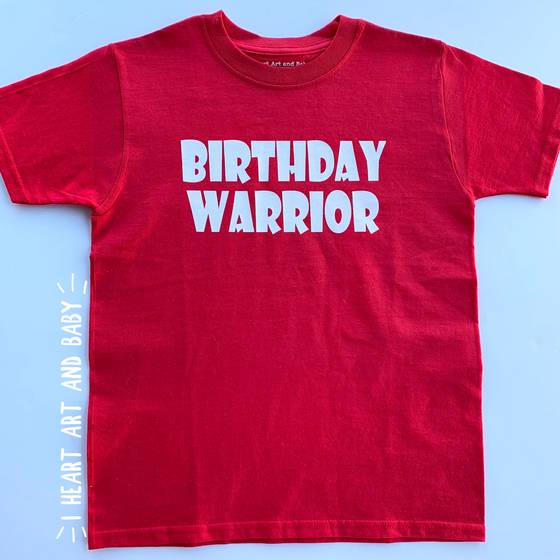 Birthday Warrior, Ninja Birthday Party Shirt